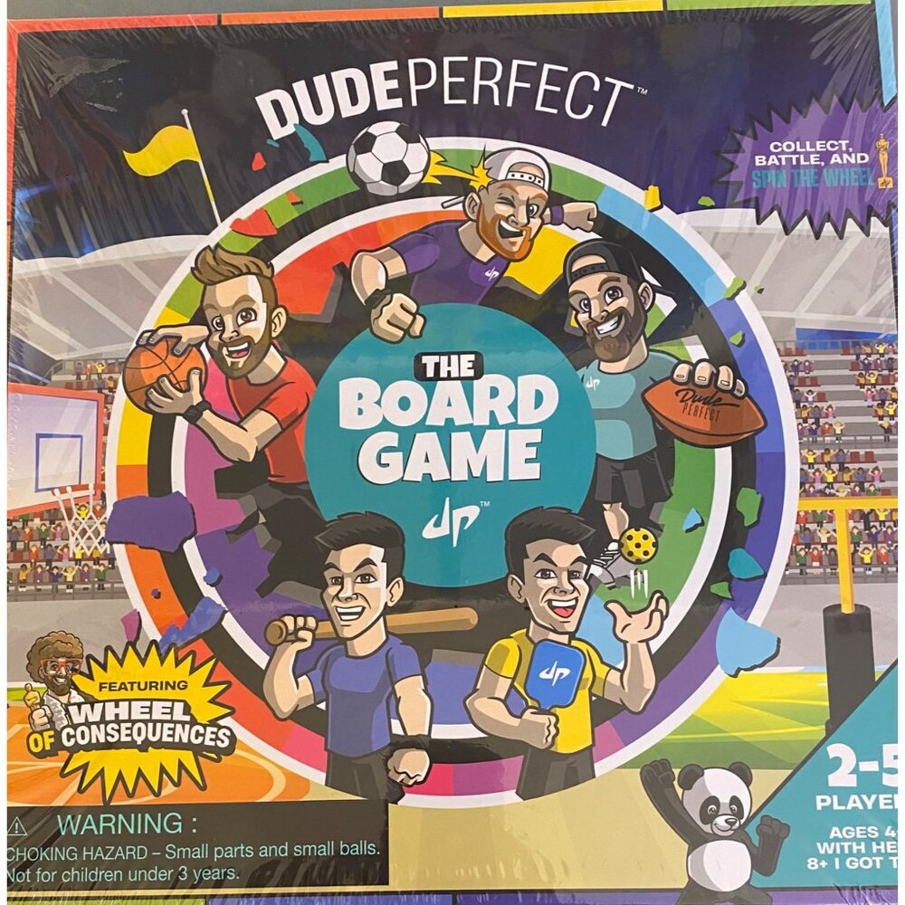 Dude Perfect The Board Game: Skills & Action Game Night For All Ages 2-5 Player